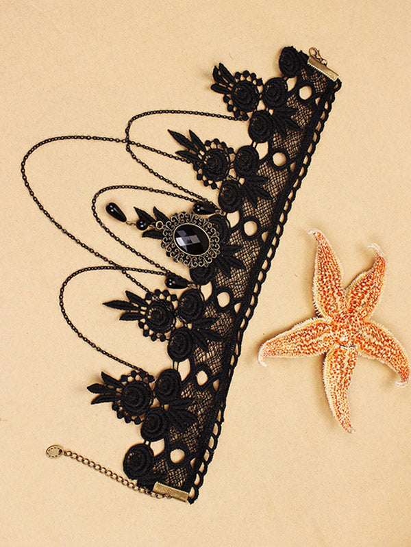 Punk Style Lacy Necklace