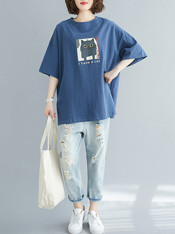 Loose Round Neck T-Shirt