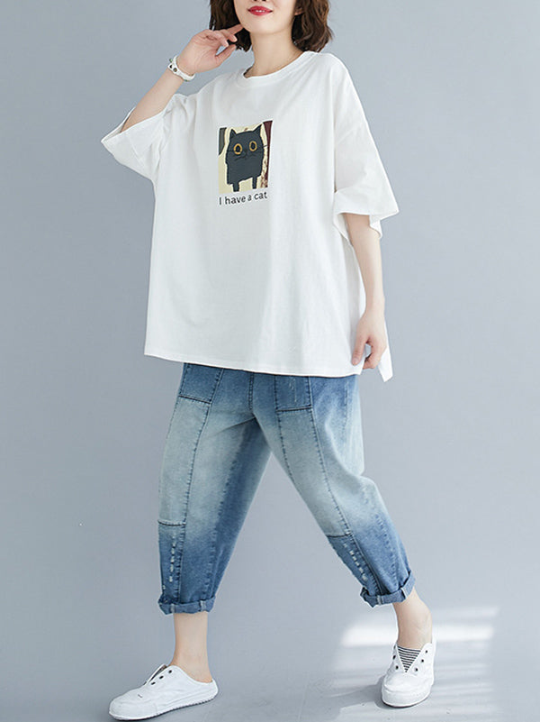 Loose Round Neck T-Shirt