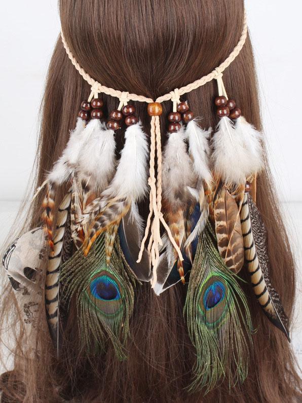 Gypsy Peacock Feathers Headwear