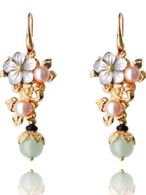 Original Flower Pearl Earrings