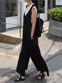 Loose Simple T-shirt and Jumpsuits Suits