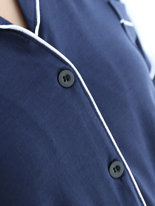 Casual V-Neck Button Modal Short Pajamas