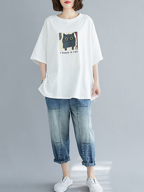 Loose Round Neck T-Shirt
