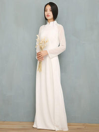 Split-side Long Ao Dai Cheongsam Dress