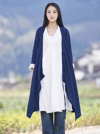National Style Botton Cotton Cover-up
