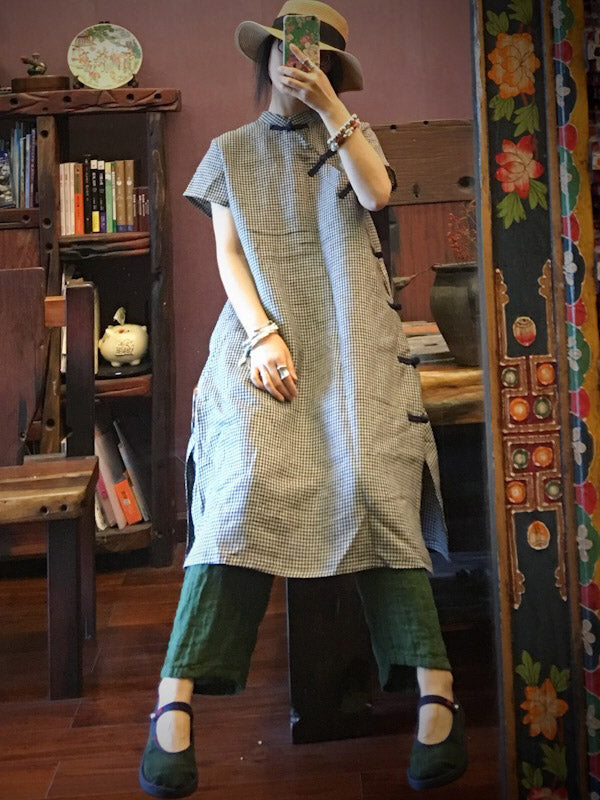 National Linen Original Button Dress