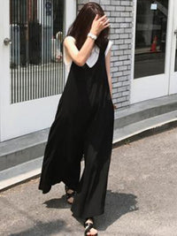 Loose Simple T-shirt and Jumpsuits Suits